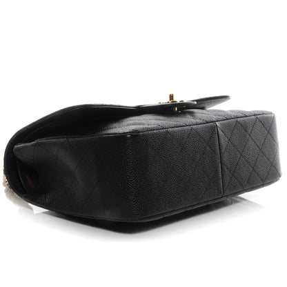 Chanel Caviar Quilted Jumbo Double Flap Black 4 of 9