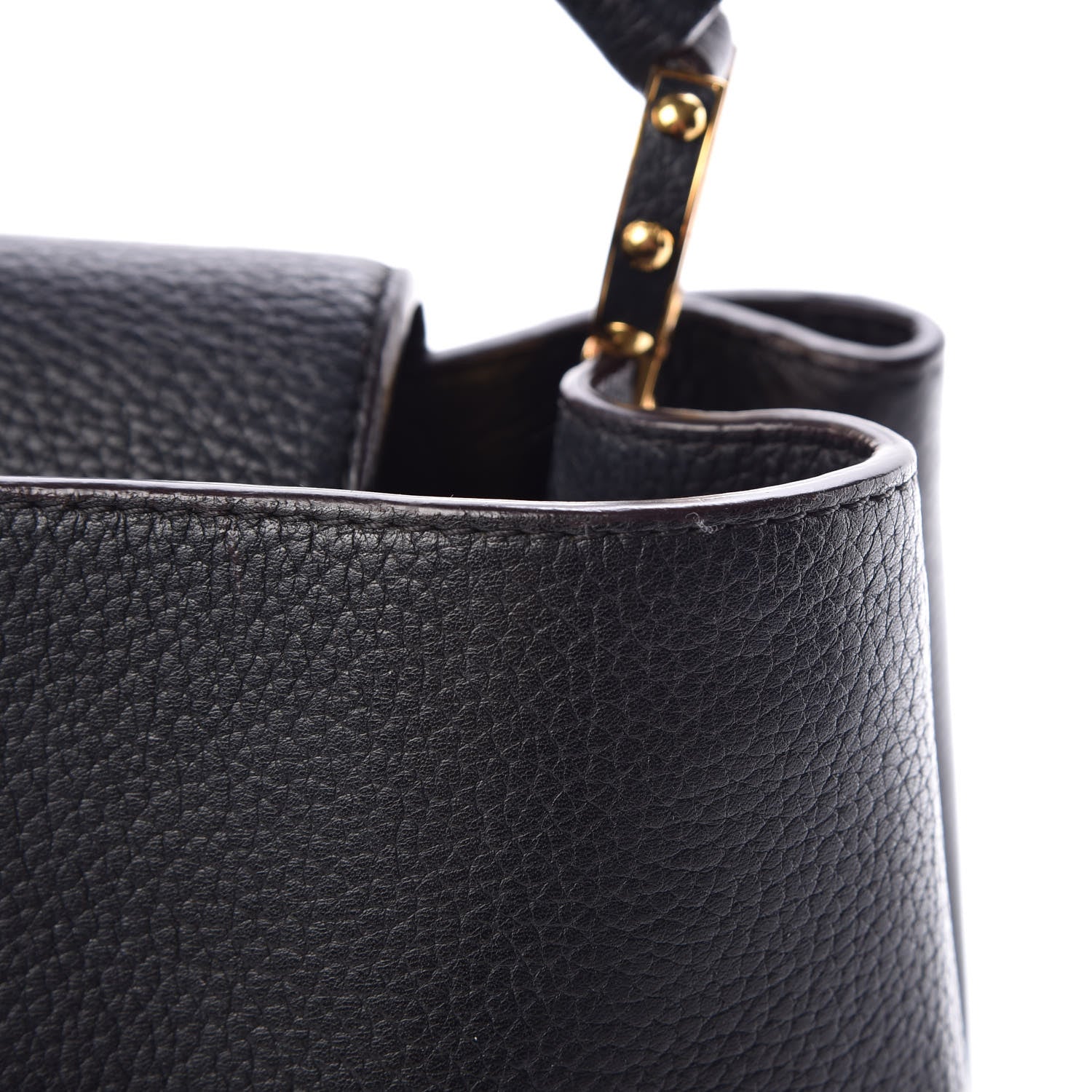Louis Vuitton Taurillon Capucines GM Black 12 of 13