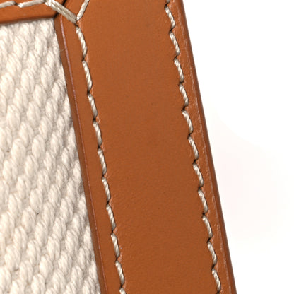 Celine Canvas Calfskin Mini Vertical Cabas Natural Tan 10 of 11