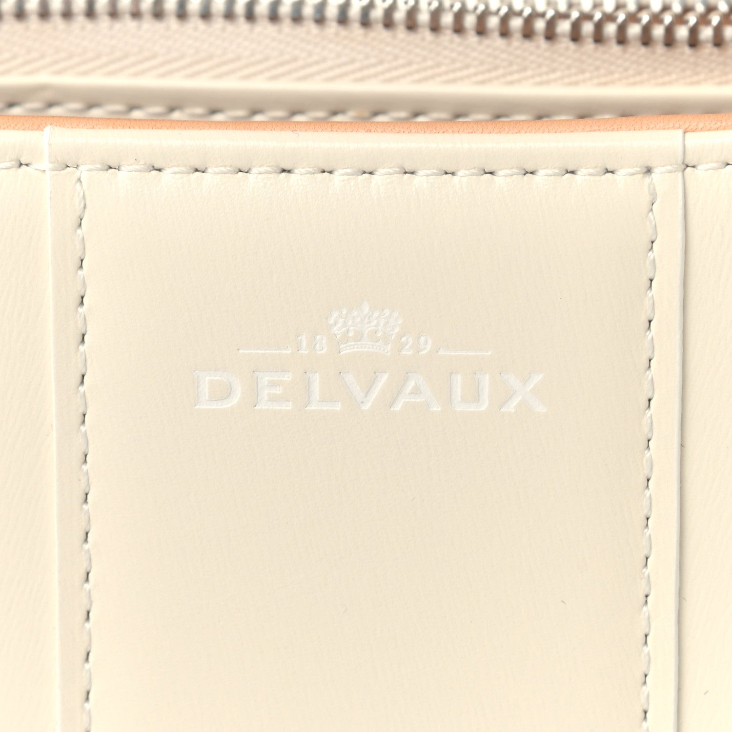 Delvaux Box Calfskin MM Brillant Satchel Ivory 6 of 10