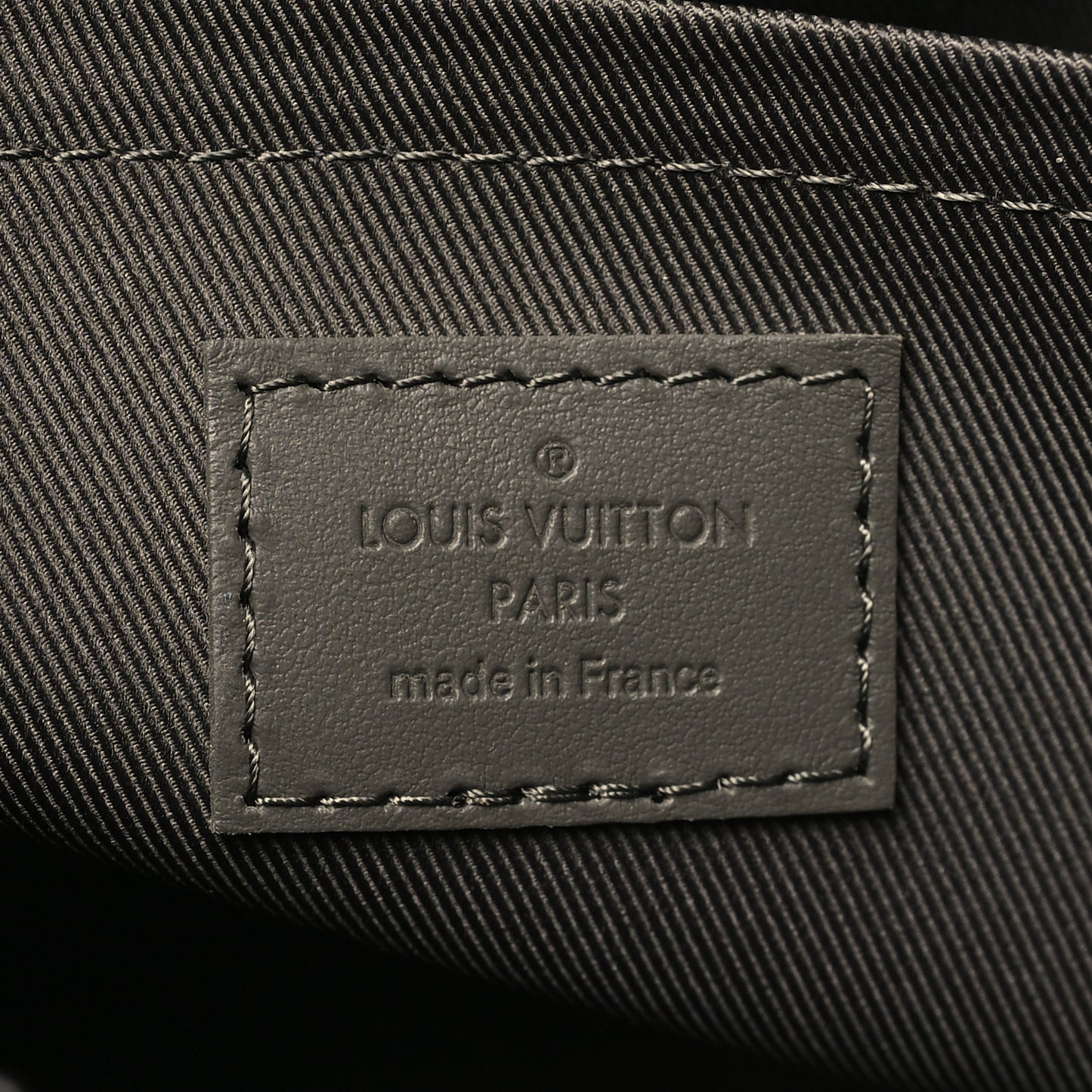 Grained Calfskin Aerogram City Keepall Gris