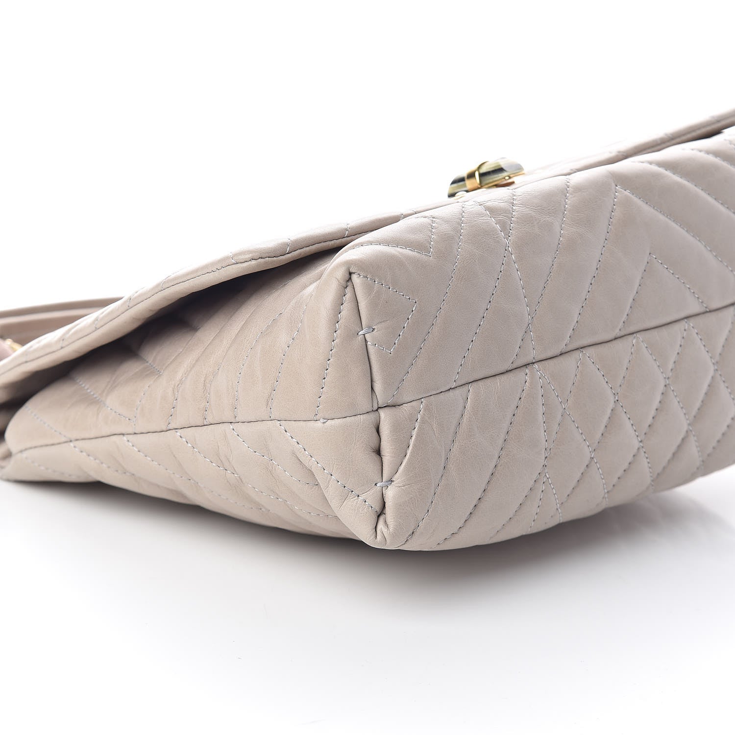 Lanvin Calfskin Quilted Medium Happy Shoulder Bag Grey 8 of 9