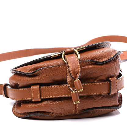 Chloe Calfskin Mini Marcie Round Crossbody Bag Tan 3 of 9