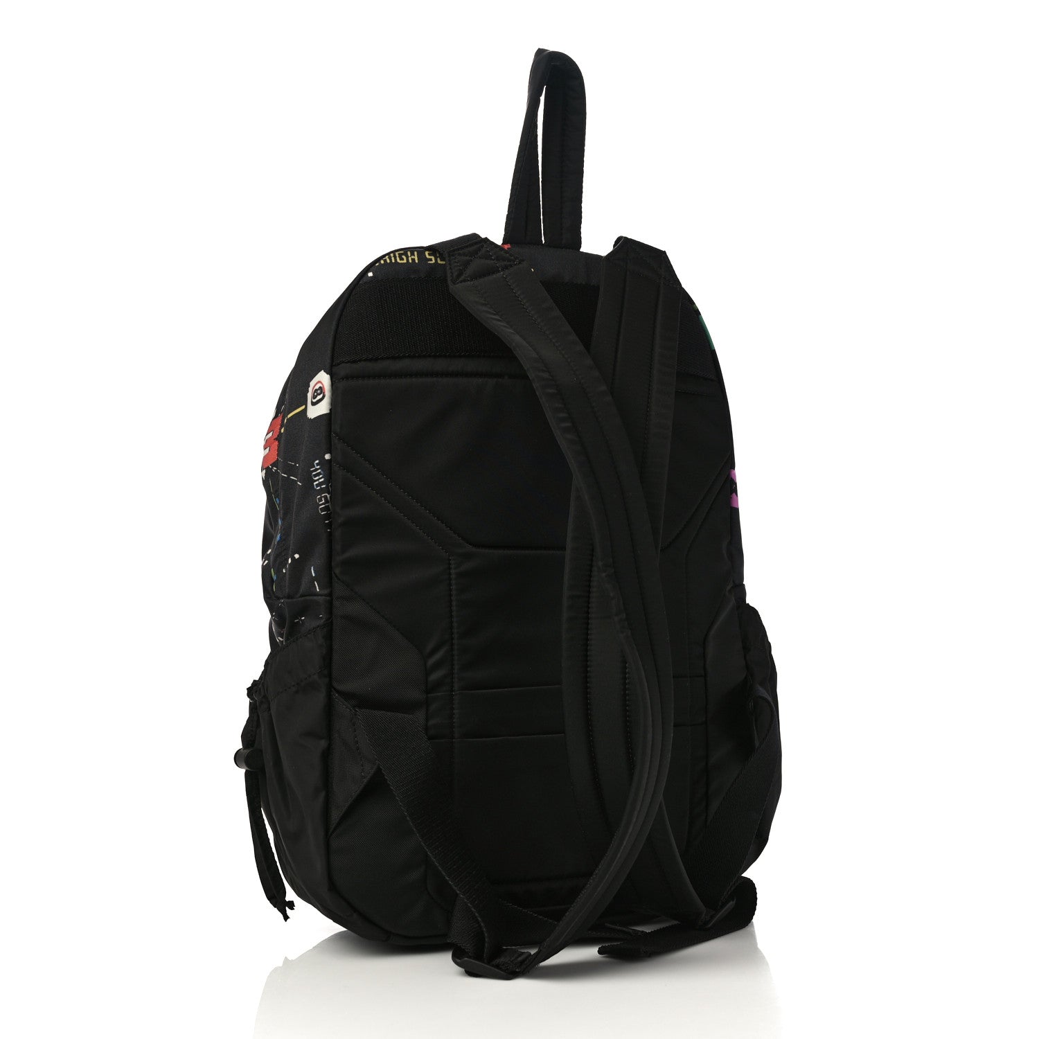 Valentino Garavani Nylon Game Print Backpack Black 3 of 9