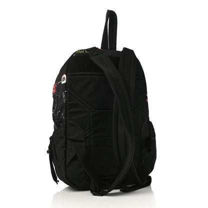 Valentino Garavani Nylon Game Print Backpack Black 3 of 9