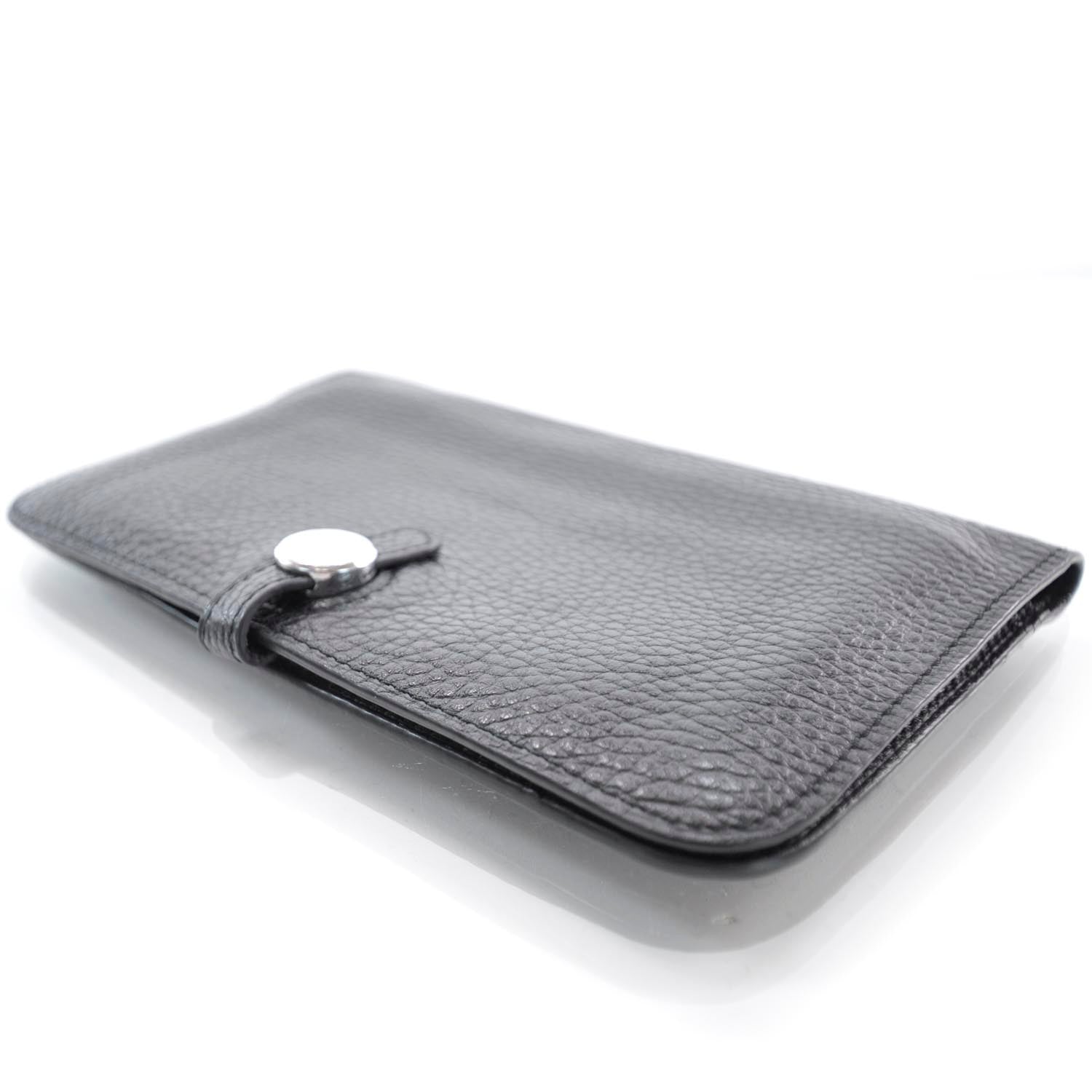 Hermes Clemence Dogon Combined Wallet Noir 3 of 9