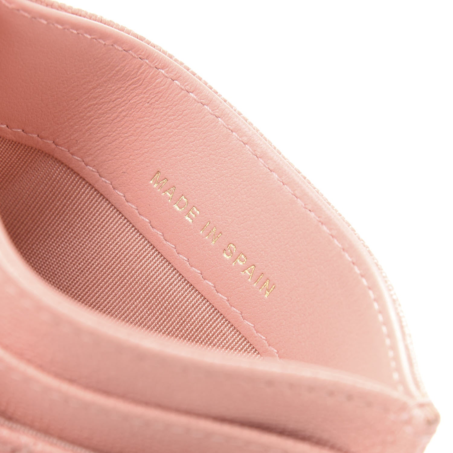 Chanel Caviar Quilted Boy Card Holder Pink 7 of 9