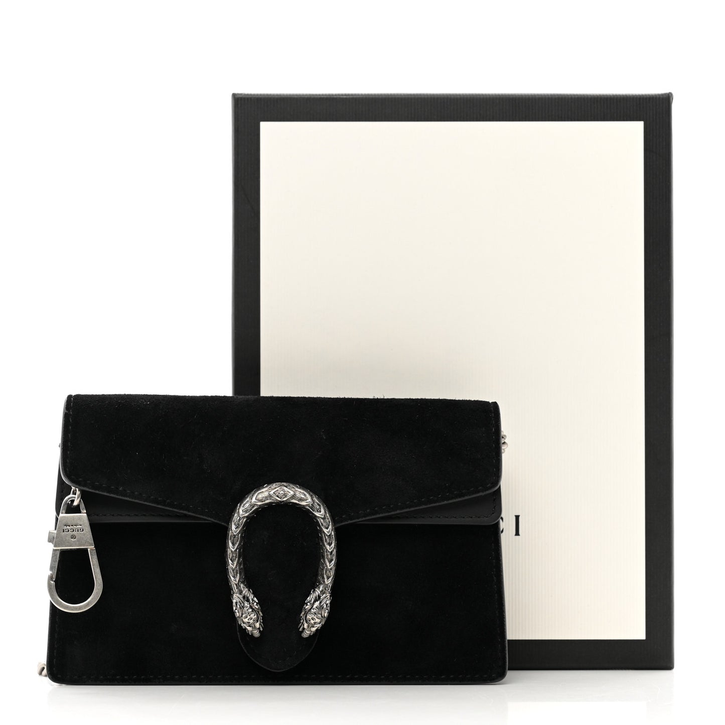 Suede Super Mini Dionysus Shoulder Bag Black