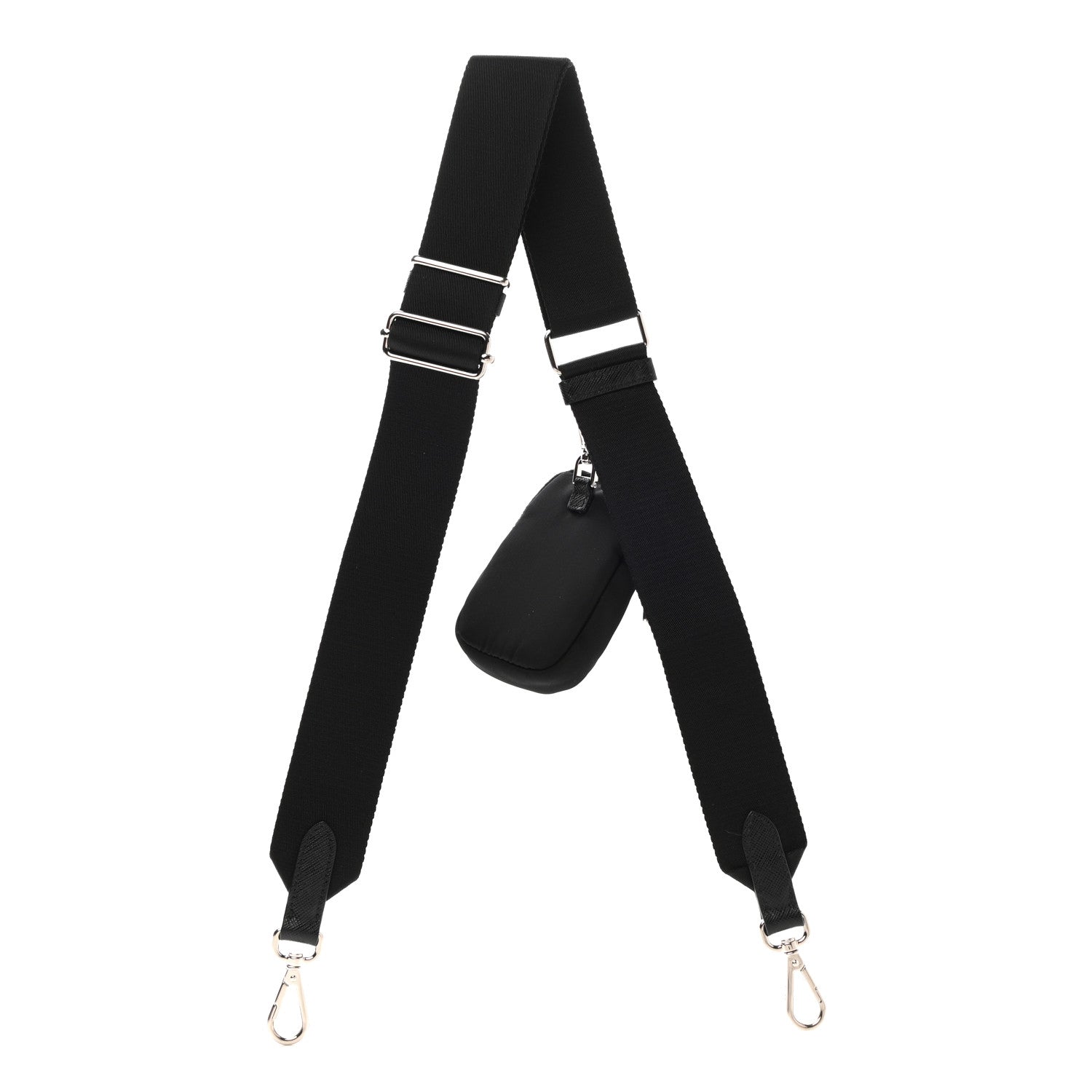 Prada Nylon Re-Edition 2005 Shoulder Strap With Pouch Black 2 of 7