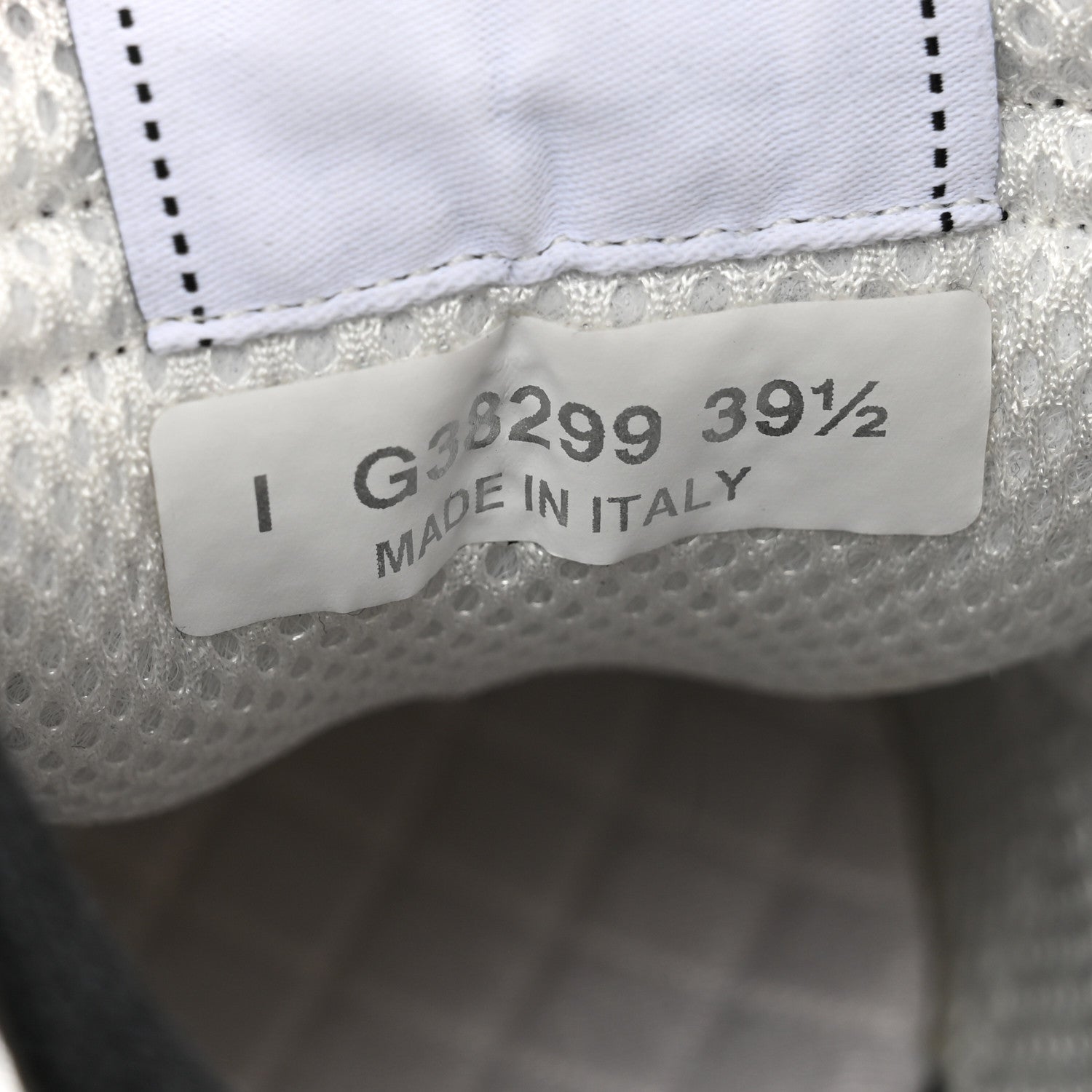 Chanel Mesh Suede Grained Calfskin Womens CC Sneakers 39.5 Black White 7 of 8