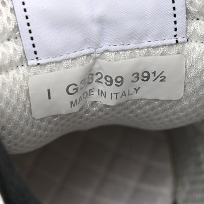 Chanel Mesh Suede Grained Calfskin Womens CC Sneakers 39.5 Black White 7 of 8