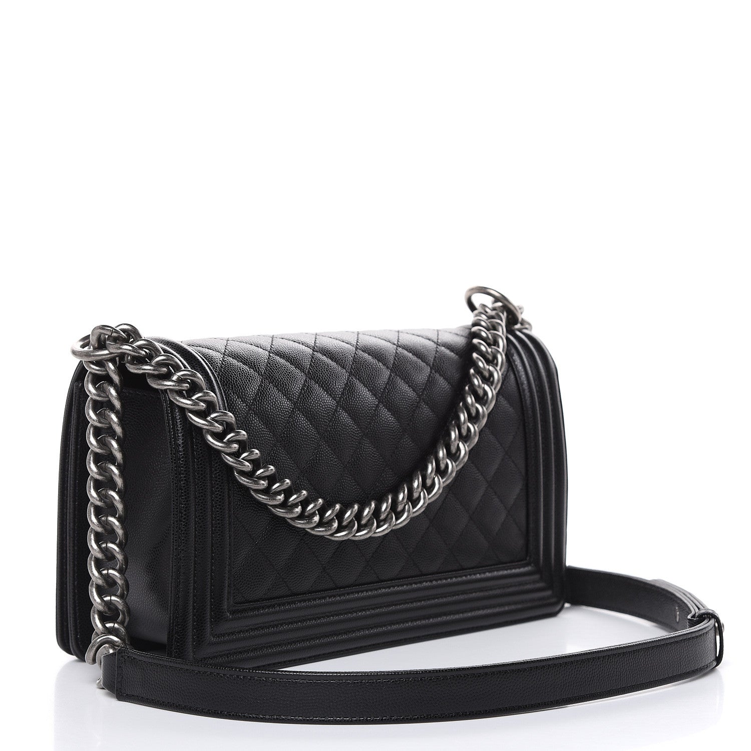 Chanel Caviar Quilted Medium Boy Flap Black 3 of 10