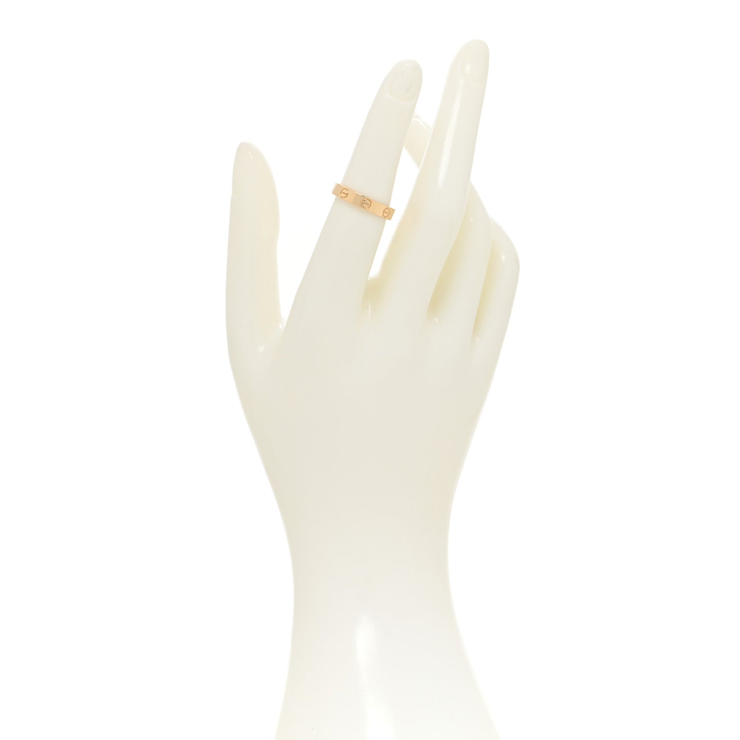 18K Yellow Gold 3.5mm LOVE Wedding Band Ring 52 6