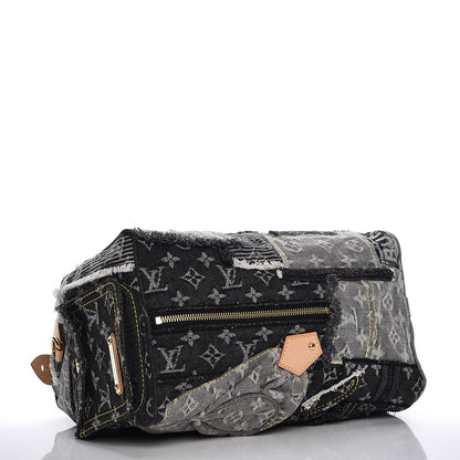 Louis Vuitton Denim Patchwork Speedy 30 Grey 4 of 9
