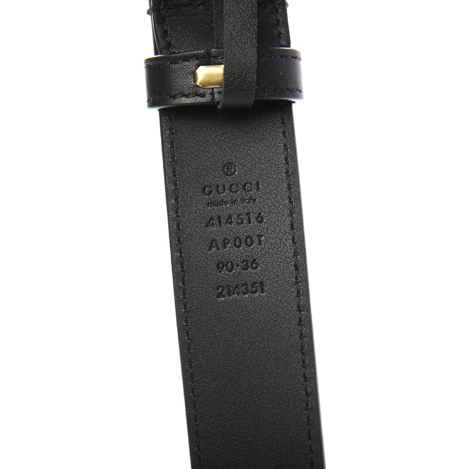 Gucci Calfskin Double G 30mm Belt 90 36 Black 4 of 4