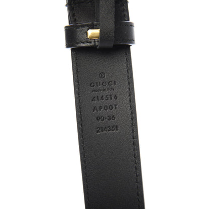 Gucci Calfskin Double G 30mm Belt 90 36 Black 4 of 4