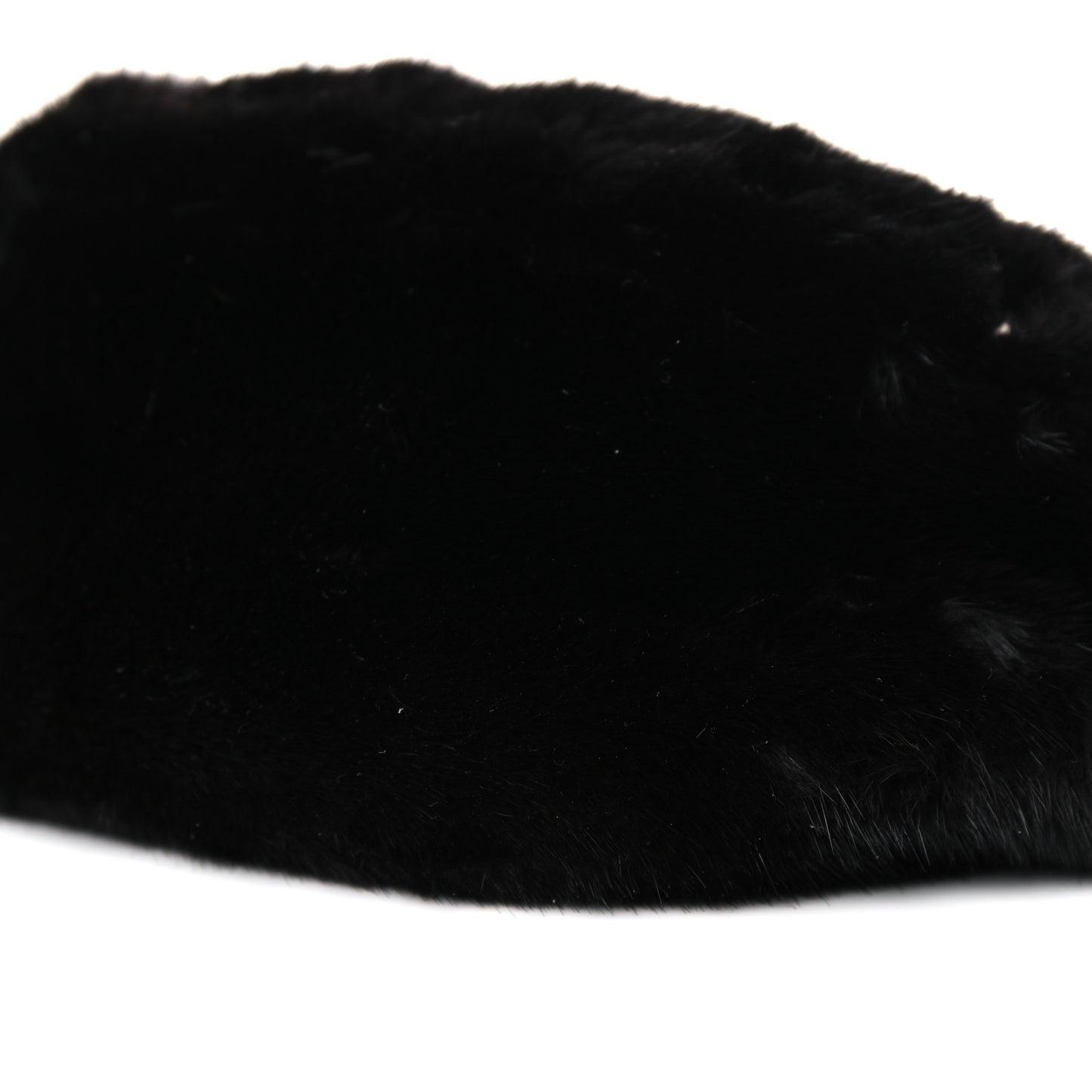 Fur Belt Bag Black