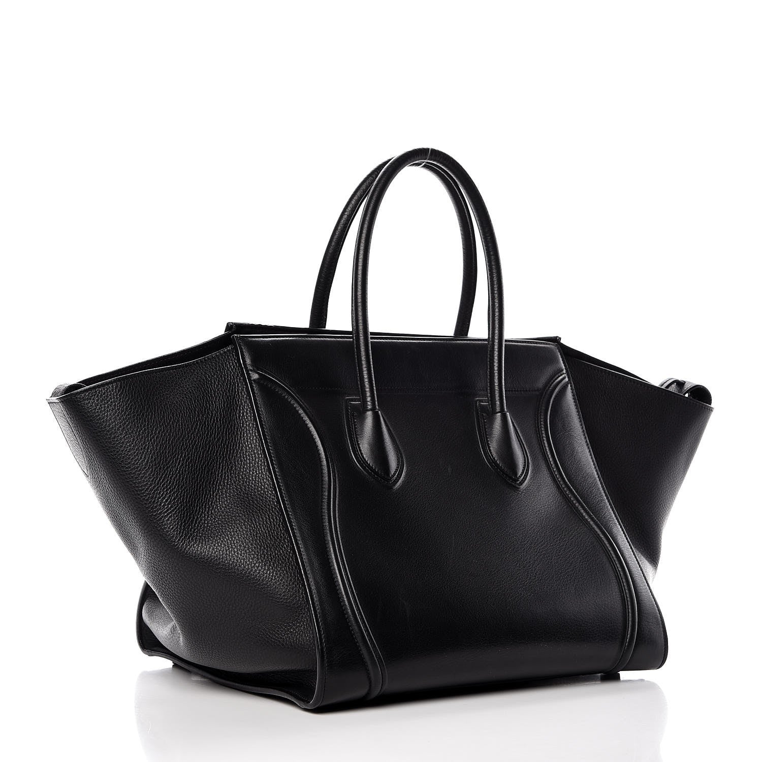Celine Supple Calfskin Medium Phantom Luggage Black 3 of 10