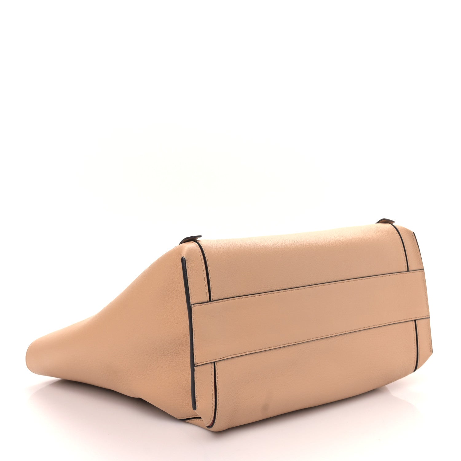 Chloe Smooth Calfskin Medium Milo Shopping Tote Beige 4 of 8