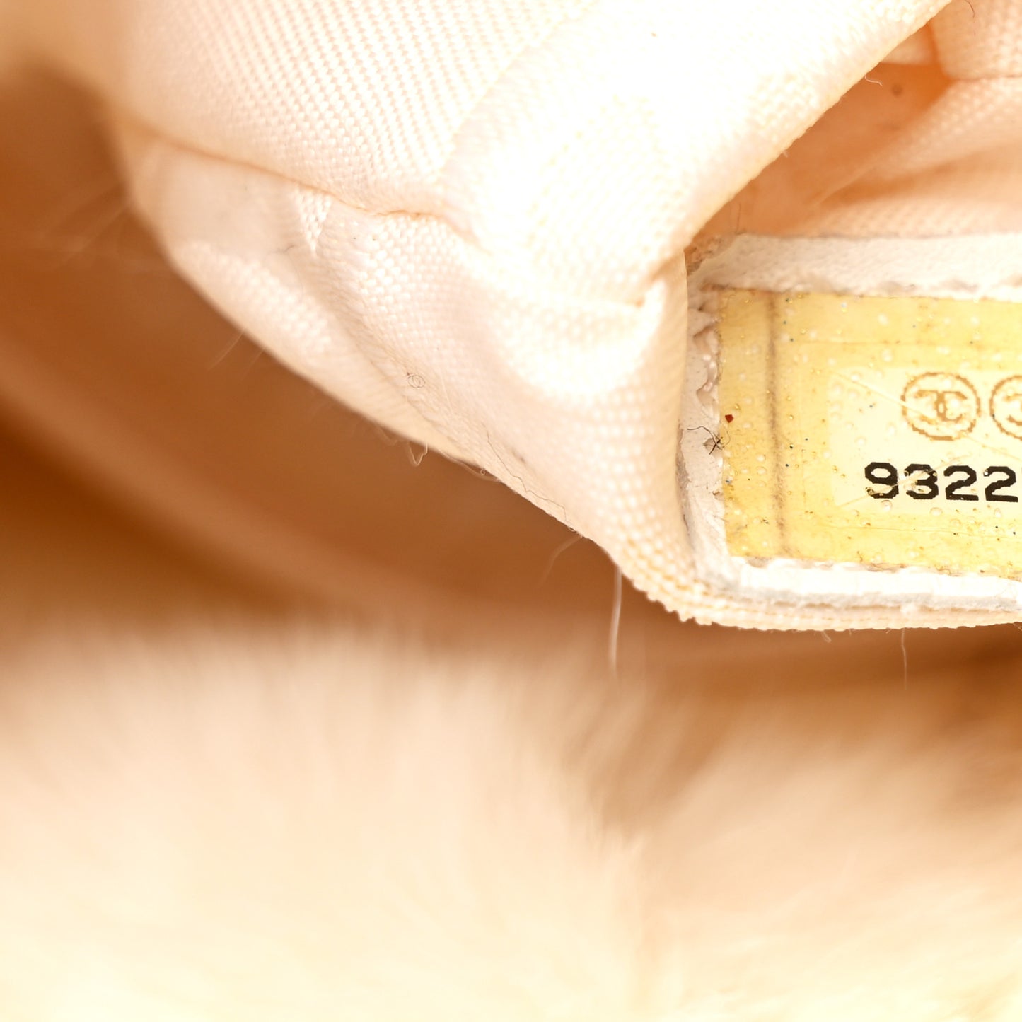 Rabbit Fur CC Tote Ivory