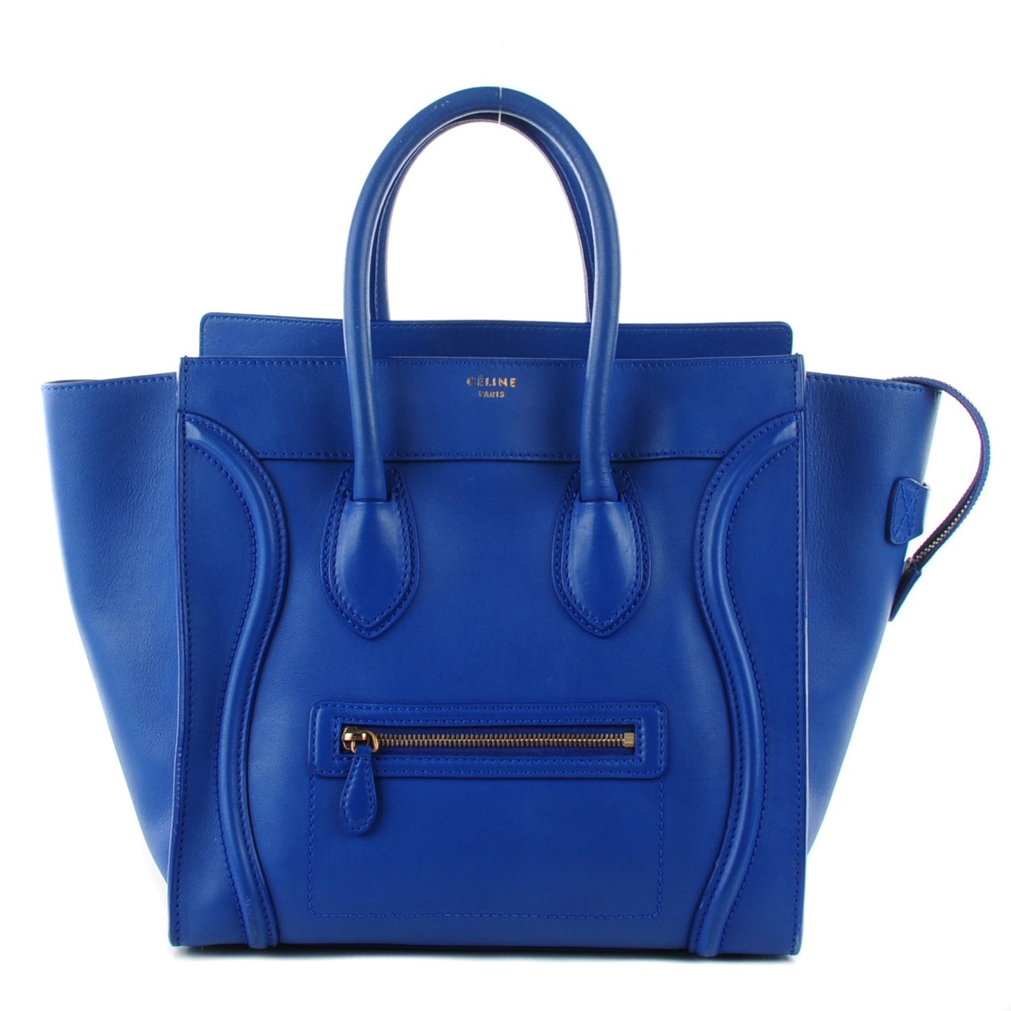 Smooth Calfskin Mini Luggage Electric Blue