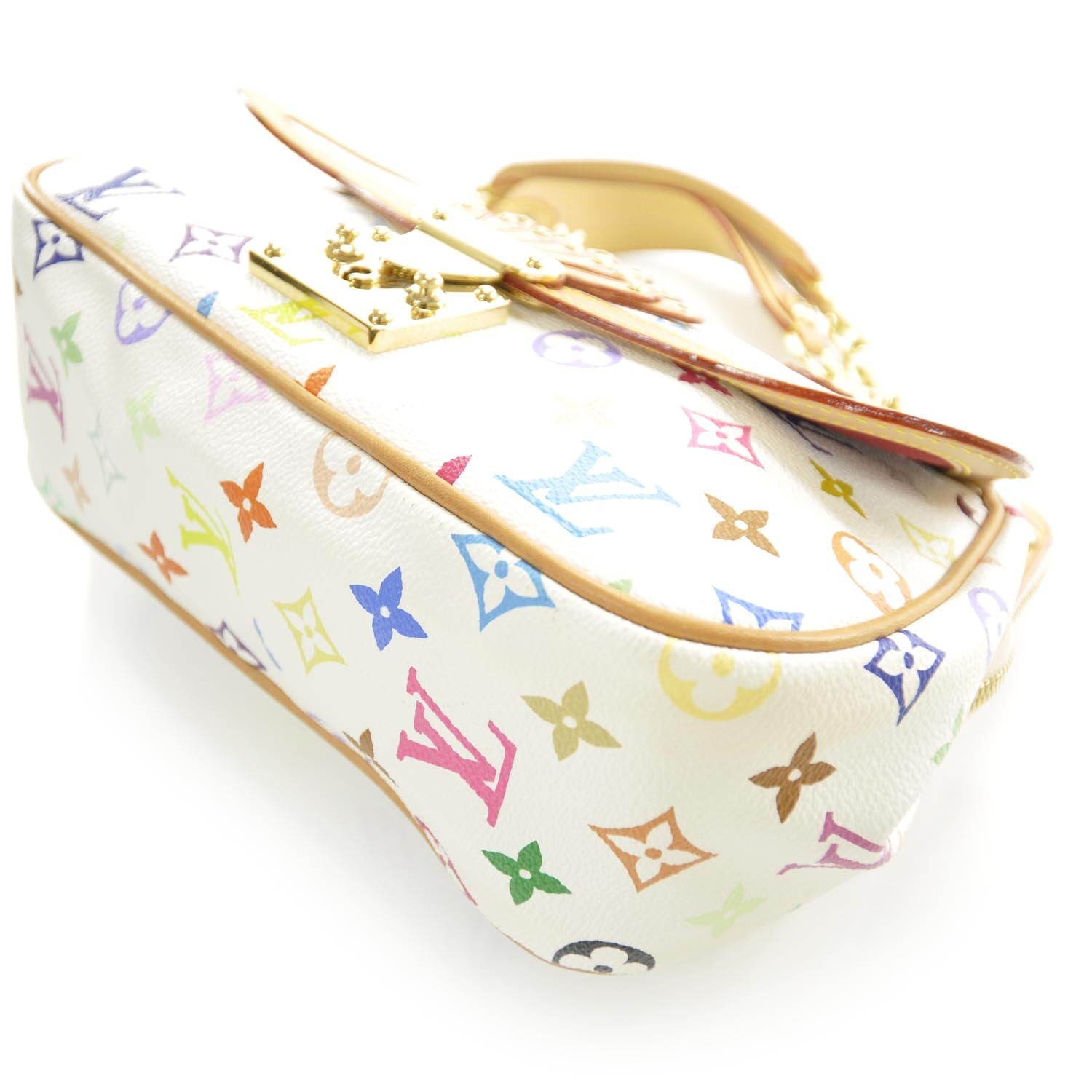 Louis Vuitton Monogram Multicolor Gracie MM White 5 of 9