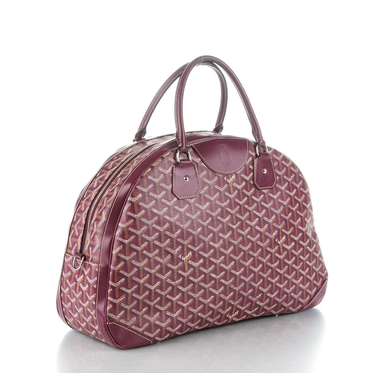 Goyard Goyardine Saint Jeanne GM Bowler Burgundy 3 of 6