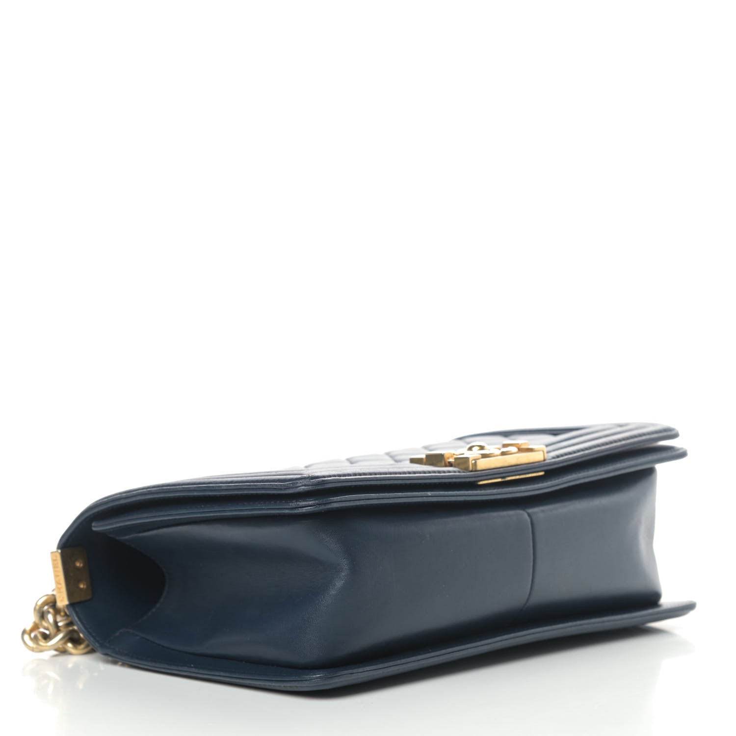Chanel Lambskin Quilted Medium Boy Flap Dark Navy 3 of 8