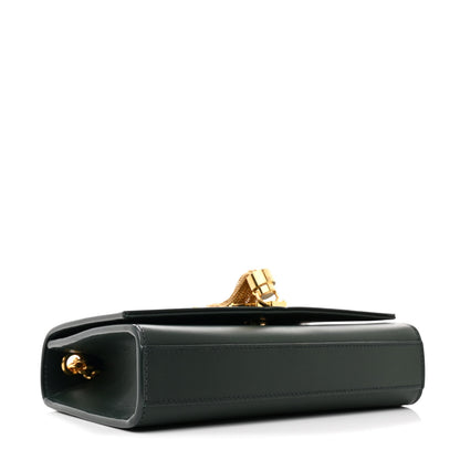 Saint Laurent Smooth Calfskin Small Classic Monogram Kate Tassel Satchel Dark Mint 4 of 10