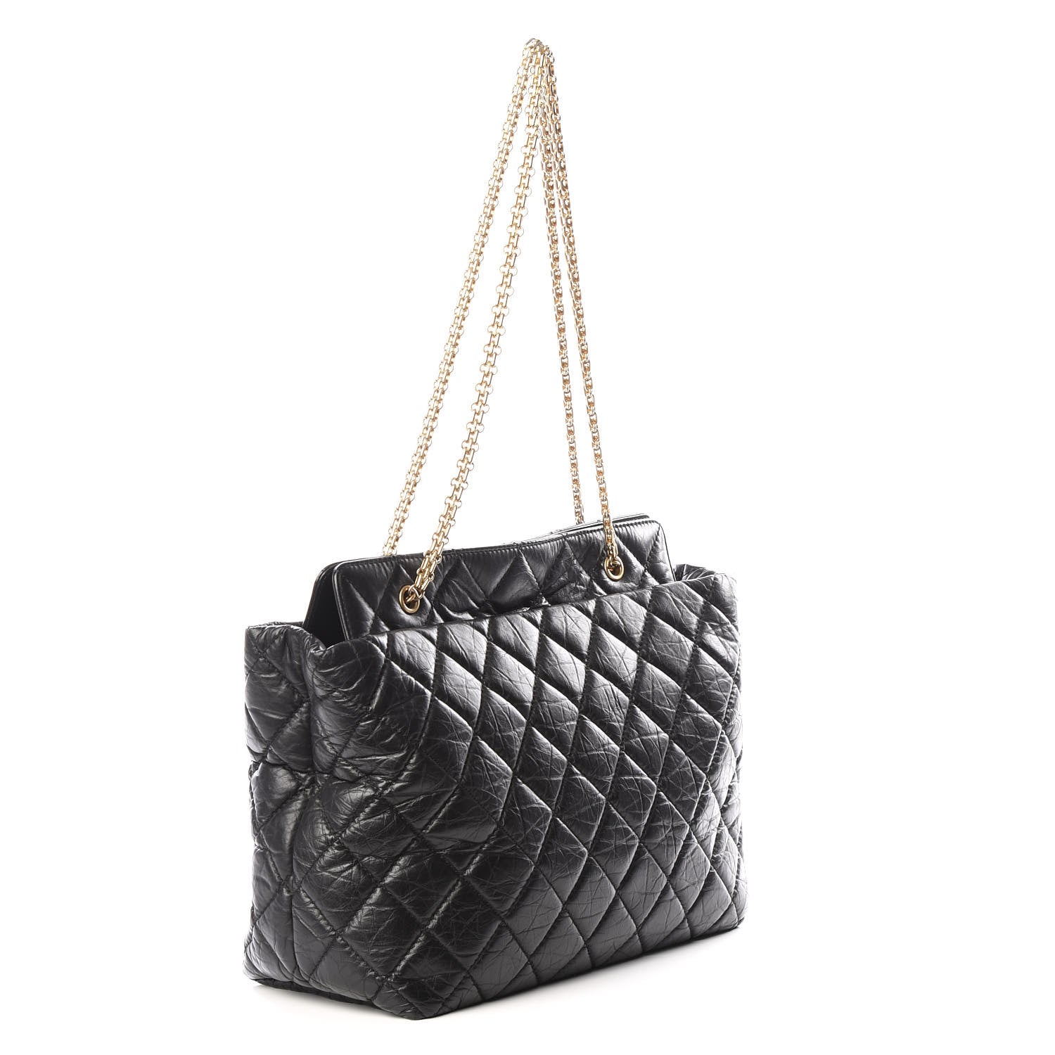 Chanel Aged Calfskin Reissue 2.55 Tote Black 2 of 10