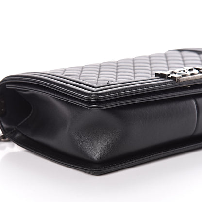 Chanel Lambskin Quilted New Medium Boy Flap Black 14 of 15