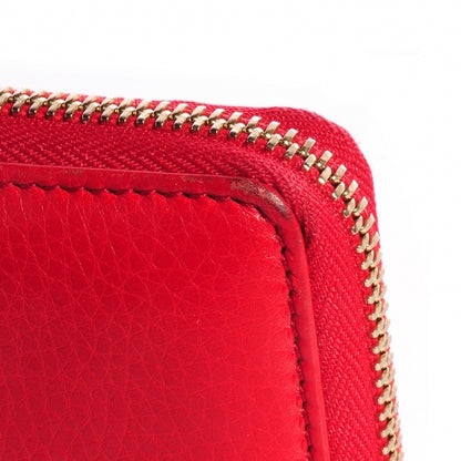 Gucci Pebbled Calfskin Soho Zip Around Wallet Red 4 of 8