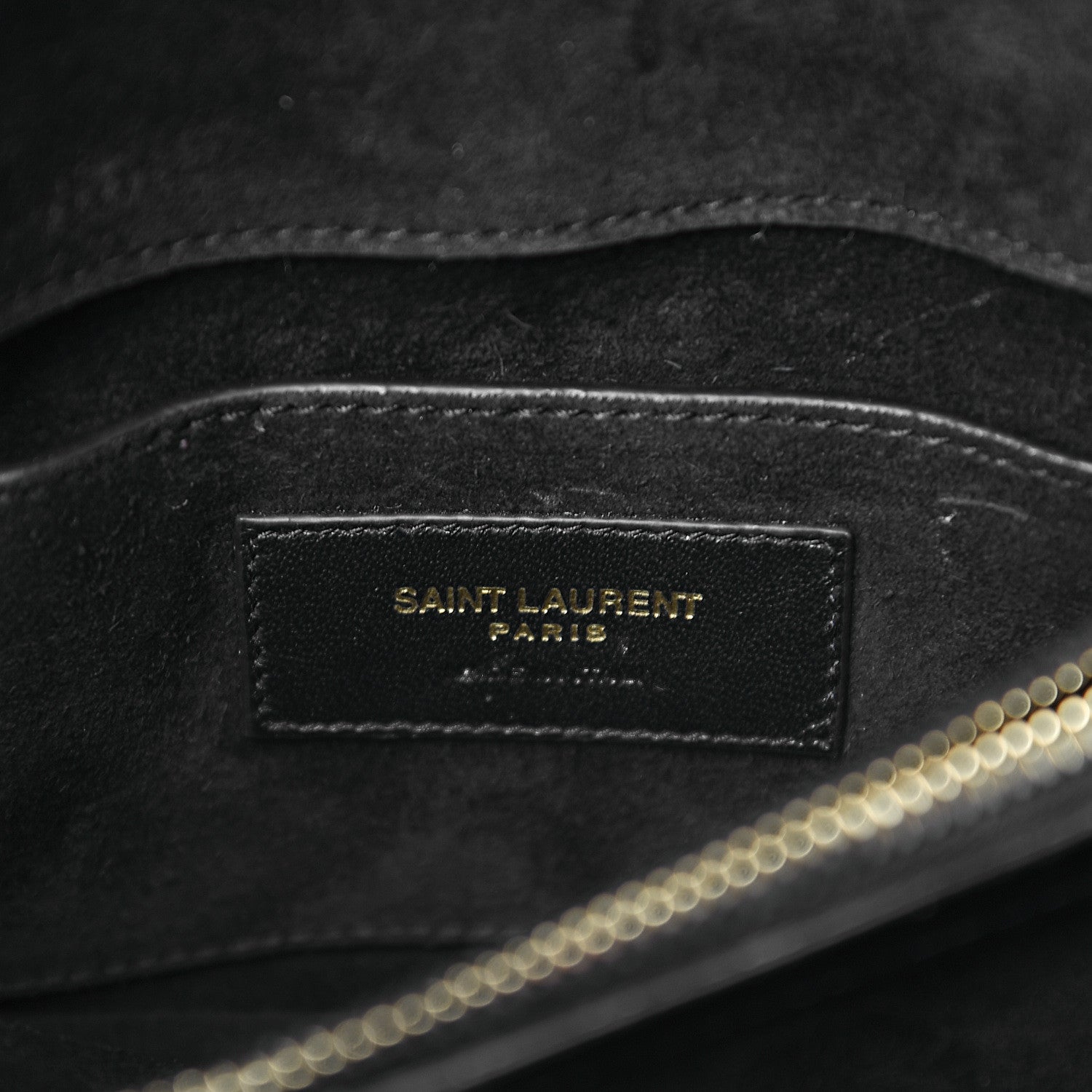 Saint Laurent Metallic Calfskin Matelasse Chevron Monogram Medium College Bag Bronze 5 of 9