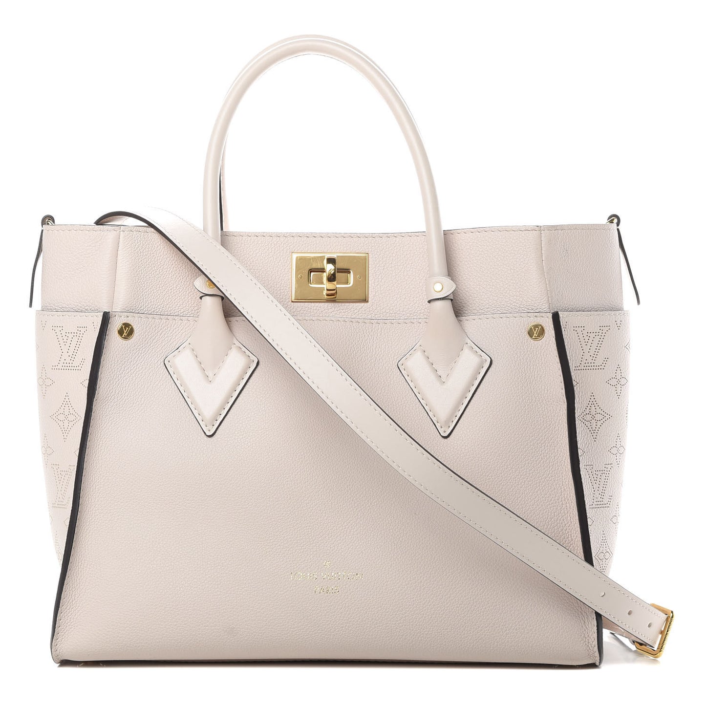 Calfskin Monogram On My Side Greige