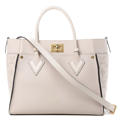 Louis Vuitton Calfskin Monogram On My Side Greige 1 of 11