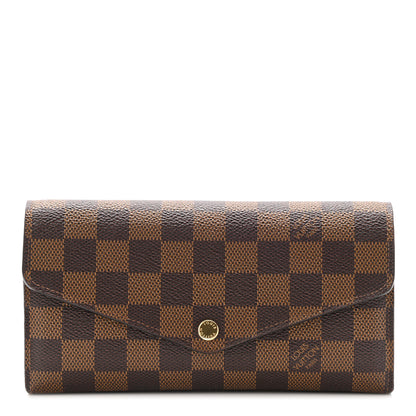 Louis Vuitton Damier Ebene Sarah Wallet NM 1 of 10