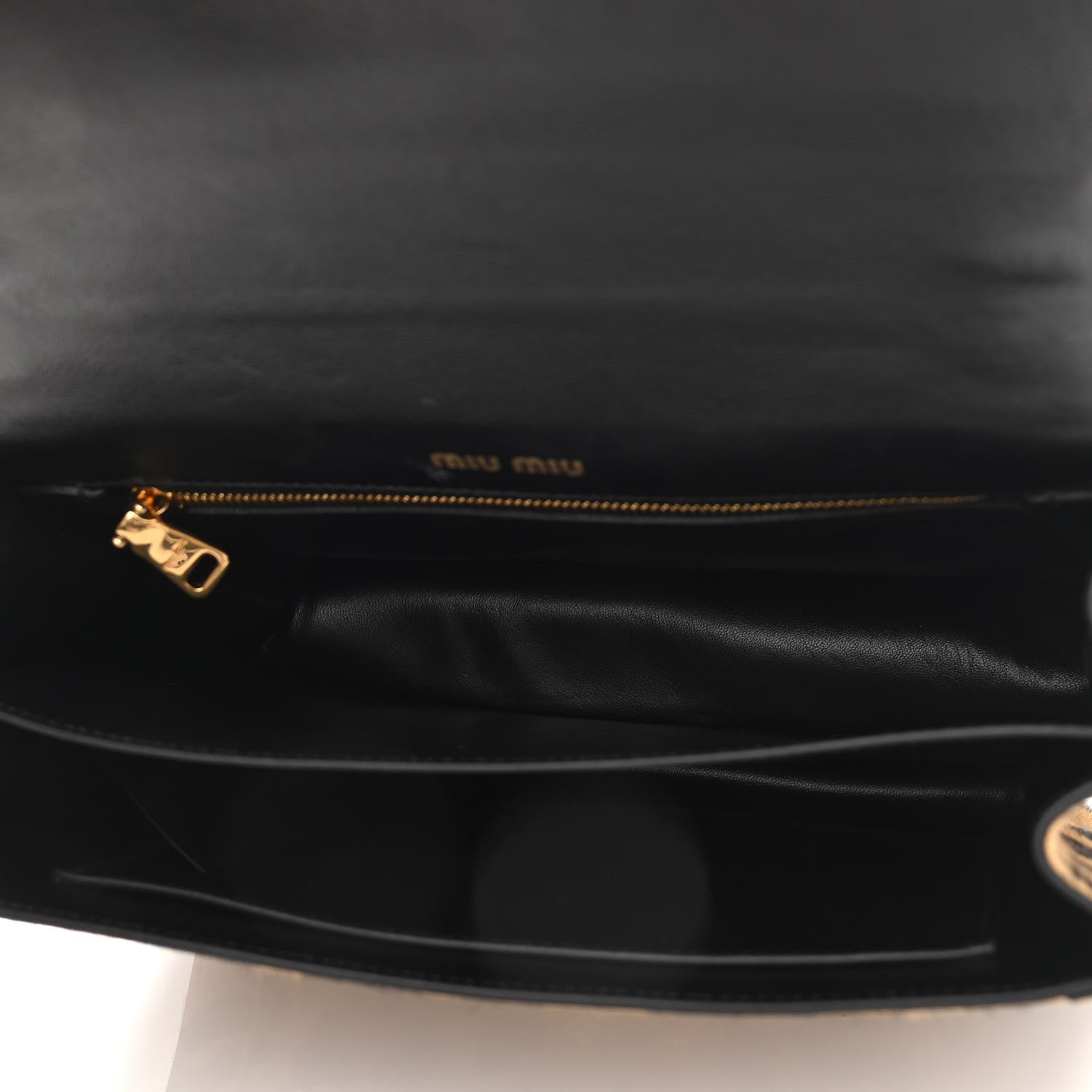 Miu Miu Pony Hair Leopard Print Confidential Logo Shoulder Bag 5 of 11