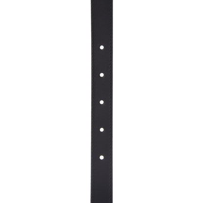 Gucci Calfskin Pearl Double G 20mm Belt 90 36 Black Cream 7 of 7