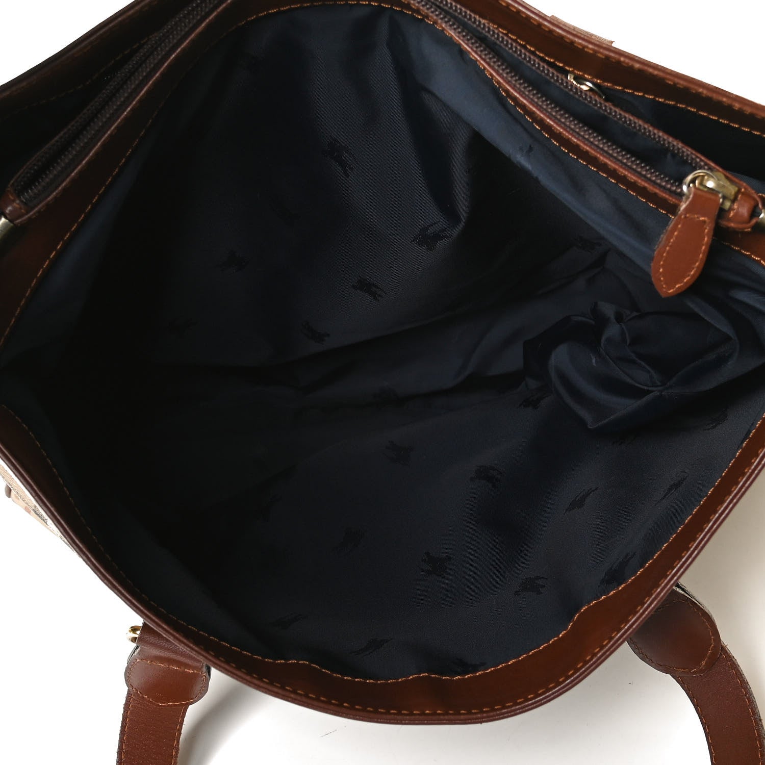 Burberry Haymarket Check Tote Dark Tan 10 of 13