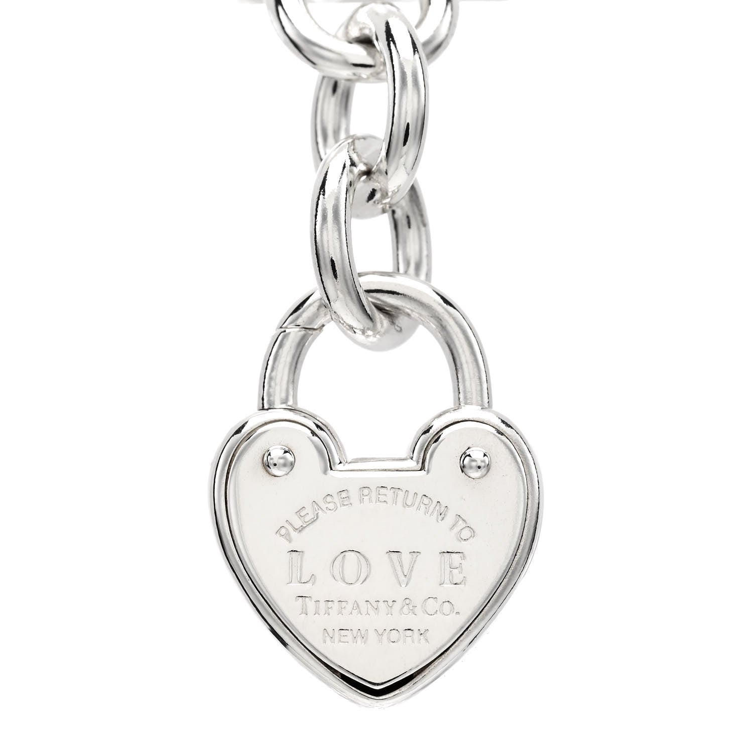 Tiffany Sterling Silver Return to Tiffany Love Lock Bracelet 3 of 3