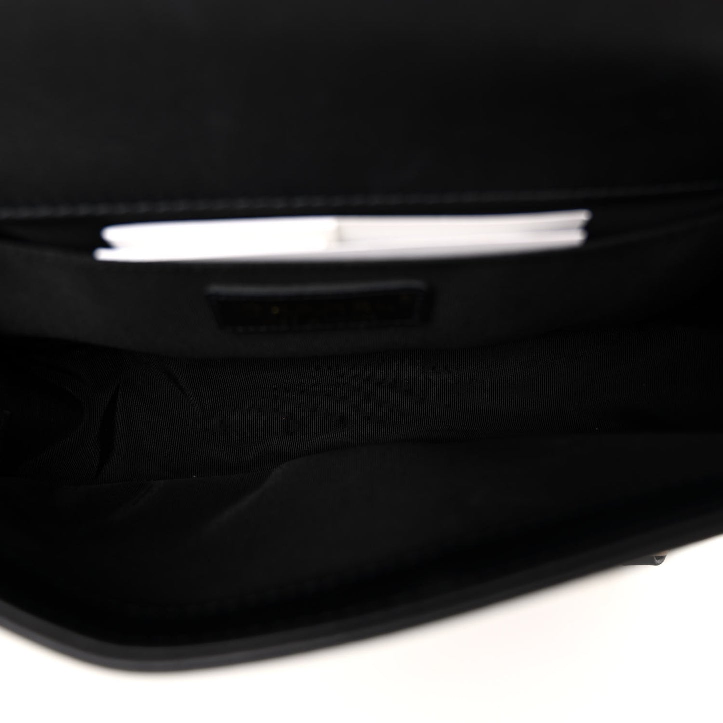 Calfskin Strass Studded Medium Boy Flap Black Gold