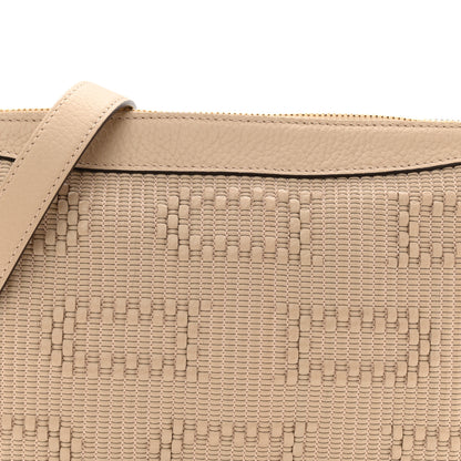 Delvaux Taurillon Soft Woven D Motif Pin Swing Sirocco 7 of 9