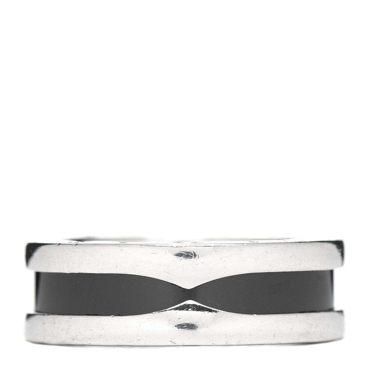 Bulgari Sterling Silver Ceramic Save The Children One-Band Ring 50 5.25 3 of 6