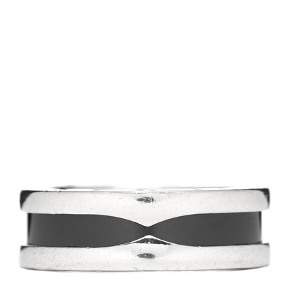 Bulgari Sterling Silver Ceramic Save The Children One-Band Ring 50 5.25 3 of 6