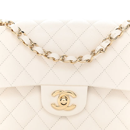 Chanel Caviar Quilted Small Double Flap White 8 of 11