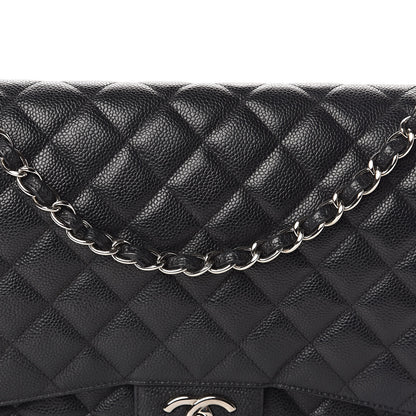 Chanel Caviar Quilted Maxi Double Flap Black 8 of 10