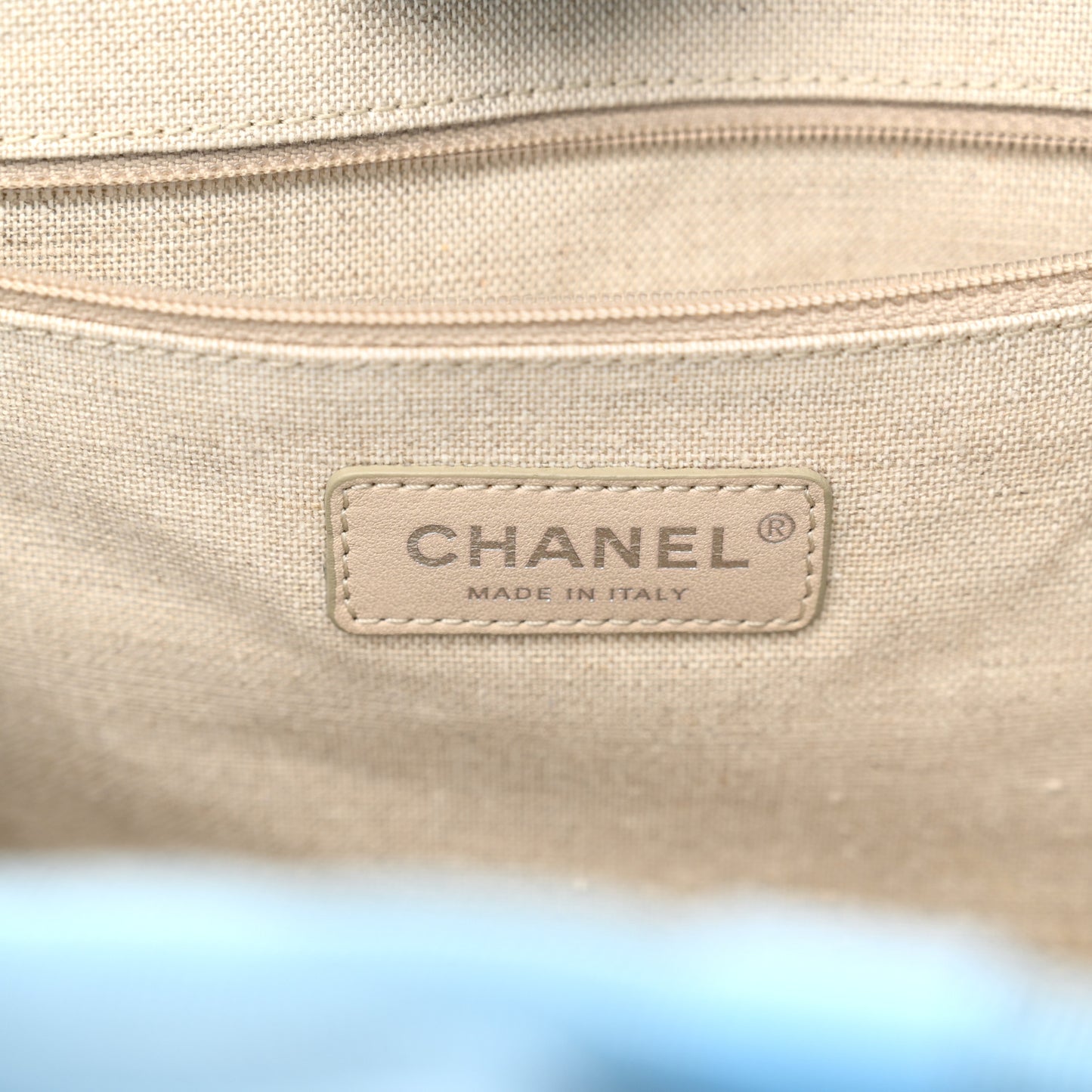 Mixed Fibers Small Deauville Tote Light Blue