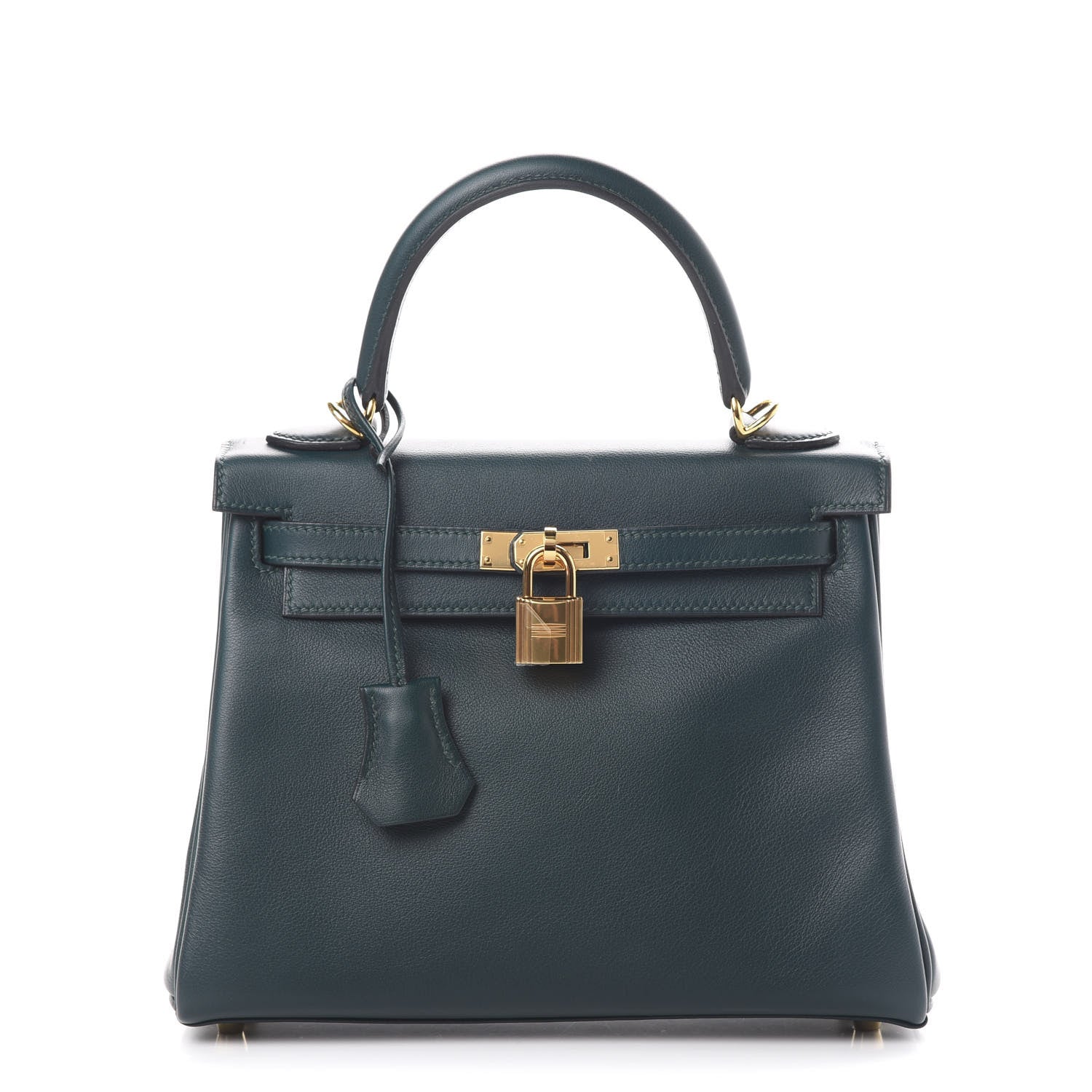 Hermes Swift Kelly Retourne 25 Vert Cypress 1 of 11
