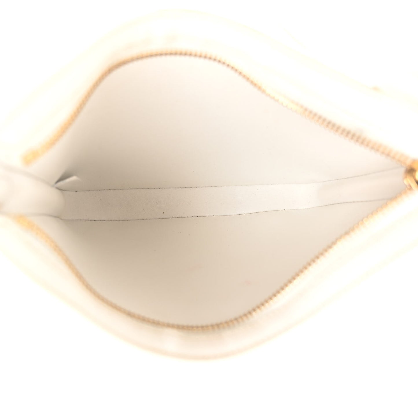 Shiny Calfskin Medium Croque Bag Artic White