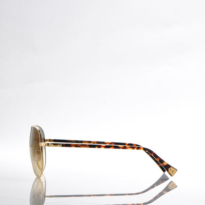 Louis Vuitton Conspiration Pilote Sunglasses Z0164U Gold 4 of 12